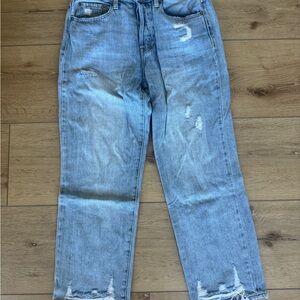 Pistola Light Blue Distressed Ankle Jeans